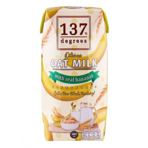 Молоко овсяное с бананом, Ca + витамины, 137 Degrees 180 мл | 137 Degrees