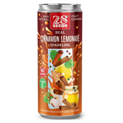 Напиток коричный лимонад “cinnamon limonade” с соком ж/б 330 мл | 28seeds Напиток коричный лимонад “cinnamon limonade” с соком ж/б 330 мл | 28seeds