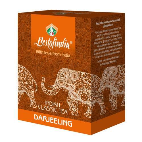 Чай DARJEELING INDIAN CLASSIC TEA черный индийский листовой  Bestofindia 100г