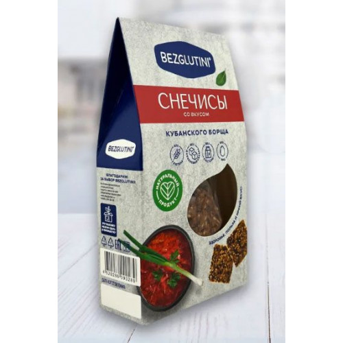 Хлебцы “Снечисы” кубанский борщ Bezglutini 70 г | Bezglutini Хлебцы “Снечисы” кубанский борщ Bezglutini 70 г | Bezglutini