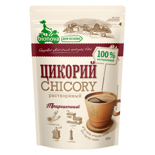 Цикорий натуральный традицонный Bionova дой-пак 100 г | Bionova