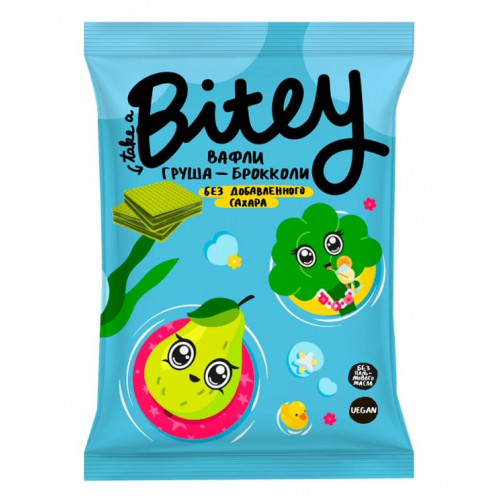 Вафли Bitey Груша-Брокколи 35 г | Bite