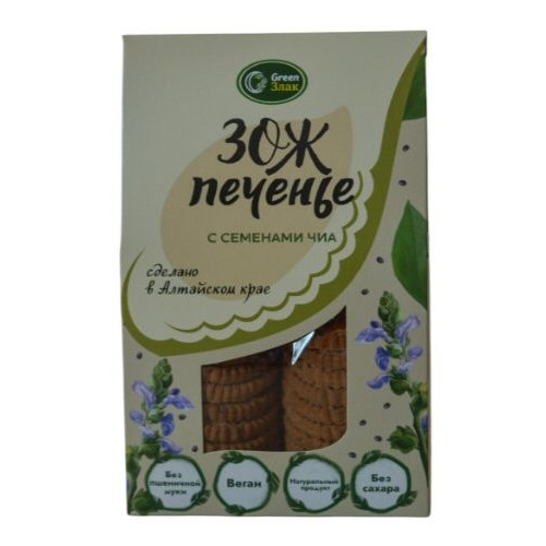 Печенье овсяное ЗОЖ с семенами чиа 150г