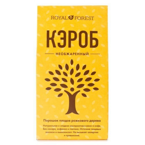 Кэроб необжаренный 200 г | Royal forest