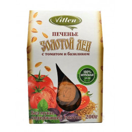 Печенье рисовое с томатом и базиликом "Золотой Лён" 200г