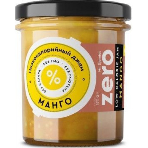 Джем Манго низкокалорийный 270 г | Mr. Djemius ZERO Джем Манго низкокалорийный 270 г | Mr. Djemius ZERO