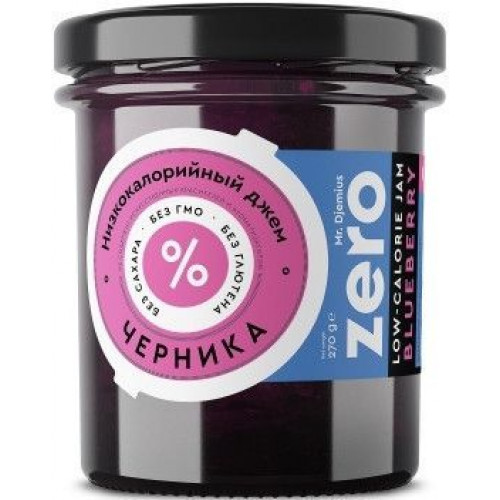 Джем Черника низкокалорийный 270 г | Mr. Djemius ZERO