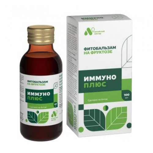 Бальзам "Иммуно +" (без сахара) 100мл Бальзам "Иммуно +" (без сахара) 100мл