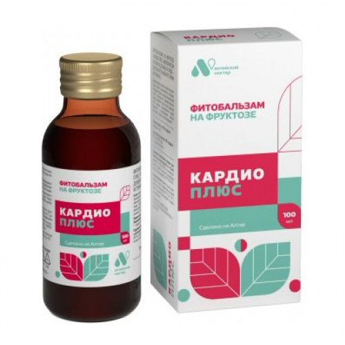 Бальзам “Кардио +” (без сахара) 100 мл | Алтайский нектар Бальзам “Кардио +” (без сахара) 100 мл | Алтайский нектар