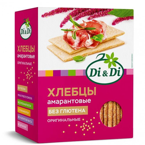 Хлебцы амарантовые кукурузно-рисовые 195 г | Ди энд Ди Хлебцы амарантовые кукурузно-рисовые 195 г | Ди энд Ди