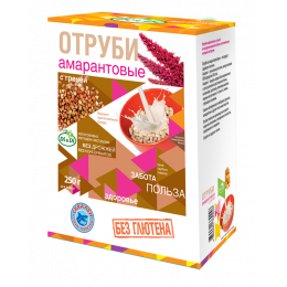 Отруби амарантовые с гречей 250г