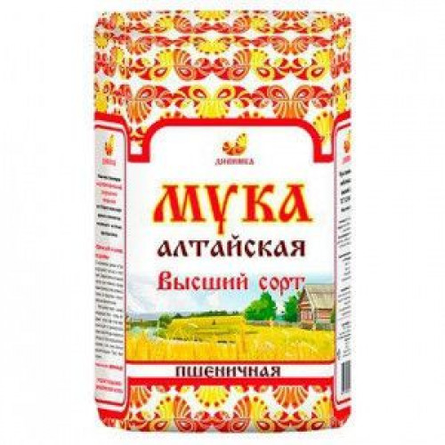 Мука пшеничная хлебопекарная Алтайская 1 сорт 2 кг | Дивинка