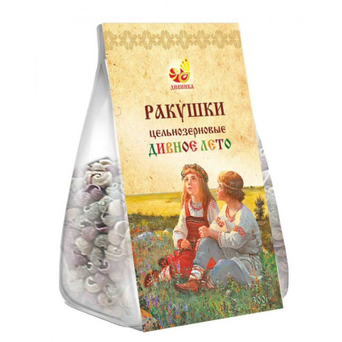 Макароны пшеничные “Ракушки” ц/з цветные с ламинарией 300 г | Дивинка Макароны пшеничные “Ракушки” ц/з цветные с ламинарией 300 г | Дивинка