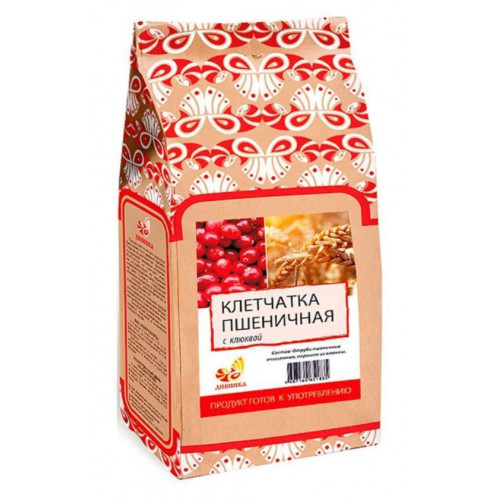 Клетчатка пшеничная Клюква бум.пакет 300 г. | Дивинка Клетчатка пшеничная Клюква бум.пакет 300 г. | Дивинка