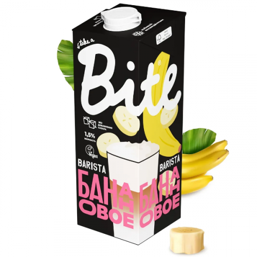 Растительный напиток Банановый Bite Barista 1 литр Растительный напиток Банановый Bite Barista 1 литр