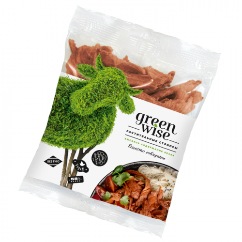 Растительные стрипсы со вкусом говядины Greenwise 150 г Растительные стрипсы со вкусом говядины Greenwise 150 г
