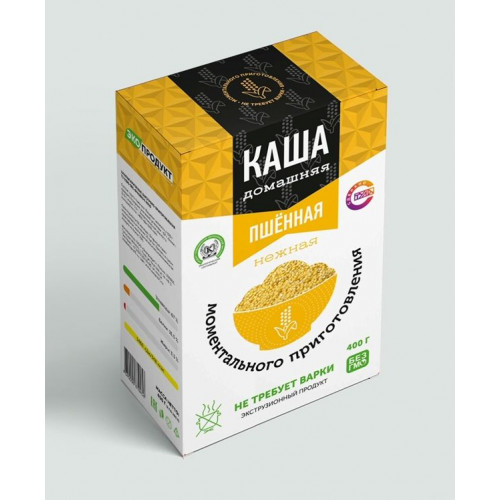 Каша пшенная нежная быстрого приготовления 400 г | Эко продукт