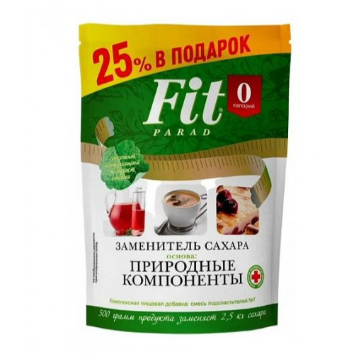 ФитПарад № 7 - 500г эритритол ДОЙ-ПАК ФитПарад № 7 - 500г эритритол ДОЙ-ПАК