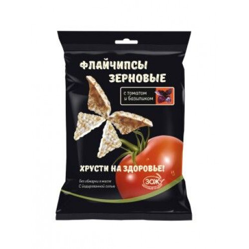 Флайчипсы зерновые с томатом и базиликом 40г