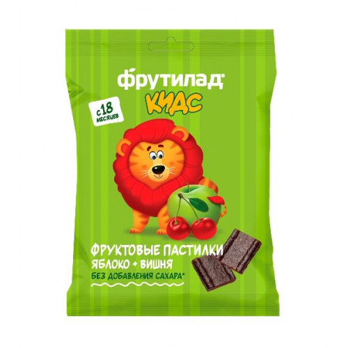 Пастила "Фрутилад KIDS" Яблоко-Вишня детская ш\б 30г Пастила "Фрутилад KIDS" Яблоко-Вишня детская ш\б 30г
