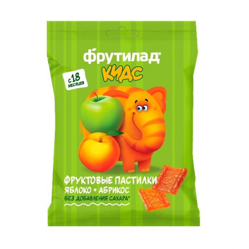 Пастила "Фрутилад KIDS" Яблоко-Абрикос детская ш\б 30г Пастила "Фрутилад KIDS" Яблоко-Абрикос детская ш\б 30г