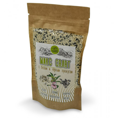 «SALAD MIX» с белым и чёрным кунжутом - микс для салатов, выпечки, йогуртов, 110 г. | «SALAD MIX» с белым и чёрным кунжутом - микс для салатов, выпечки, йогуртов, 110 г. |
