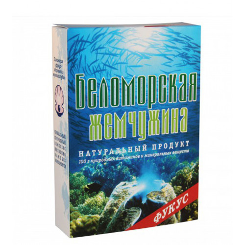 Фукус сушеный дробленый "Беломорская жемчужина", 100г. Фукус сушеный дробленый "Беломорская жемчужина", 100г.