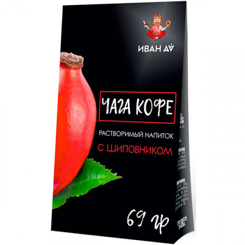 Чайный напиток "Чага-Кофе" с Шиповником, Иван Да, 69 г
