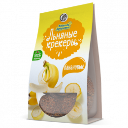 Крекеры льняные с бананом 50 г Крекеры льняные с бананом 50 г