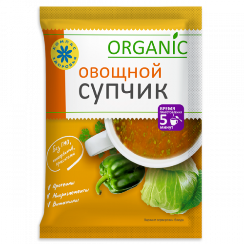 Суп-пюре “Овощной” 10 стиков*30 г | Компас Здоровья