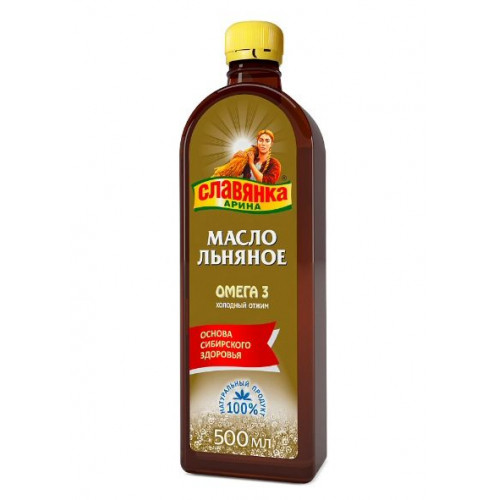 Масло льняное “Славянка Арина” 500 мл | Компас Здоровья Масло льняное “Славянка Арина” 500 мл | Компас Здоровья