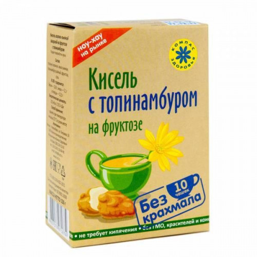 Кисель овсяно-льняной "С Топинамбуром" с фруктозой 150г
