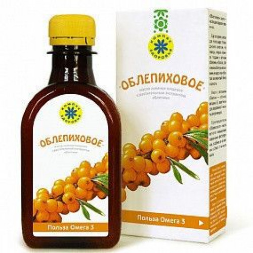 Масло льняное “Облепиховое” 200 мл | Компас Здоровья