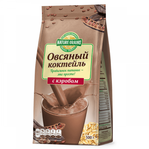 Коктейль овсяный с кэробом 300 г | Компас Здоровья Коктейль овсяный с кэробом 300 г | Компас Здоровья
