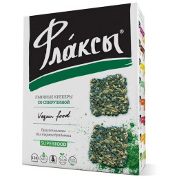 Флаксы с спирулиной 120г Флаксы с спирулиной 120г