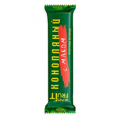 Батончик фруктовый Hemp Fruit конопляный с маком 30 г | Компас Здоровья