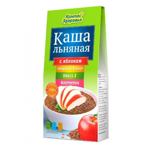 Каша льняная с яблоком 250г