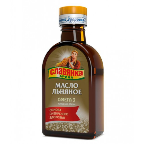 Масло льняное “Славянка Арина” 200 мл | Компас Здоровья Масло льняное “Славянка Арина” 200 мл | Компас Здоровья