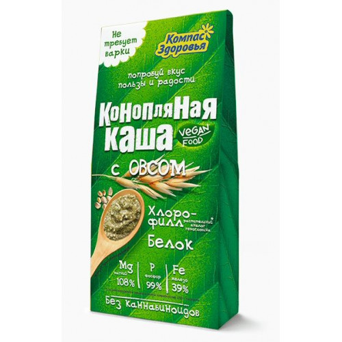 Каша конопляная с овсом 250 г | Компас Здоровья
