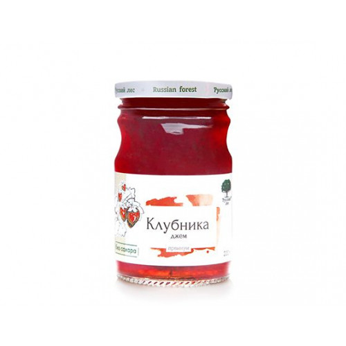 Джем Клубника (премиум, 50% ягод) 220 г | Русский лес Джем Клубника (премиум, 50% ягод) 220 г | Русский лес