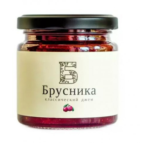 Джем Брусника классический 220 г | Русский лес Джем Брусника классический 220 г | Русский лес