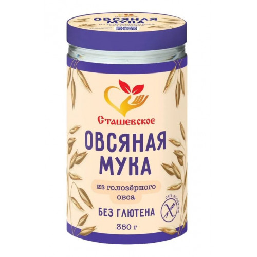 Мука овсяная из голозерного овса без глютена 350г