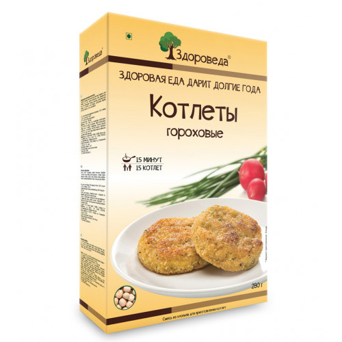 Котлеты гороховые "Здороведа", 280г. Котлеты гороховые "Здороведа", 280г.