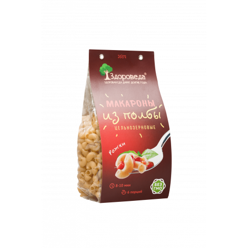 Макароны полбяные "Рожки" ц/з 350г Макароны полбяные "Рожки" ц/з 350г