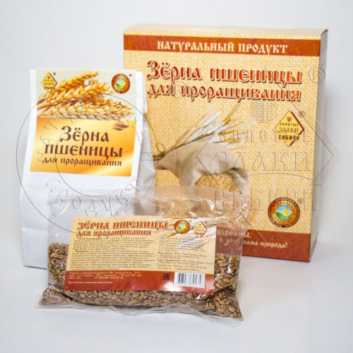 Пшеница для проращивания бум. пакет 500 г | Злаки Сибири